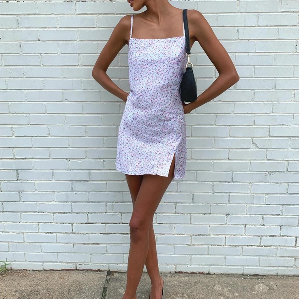 AFTER THOUGHT MINI DRESS PURPLE